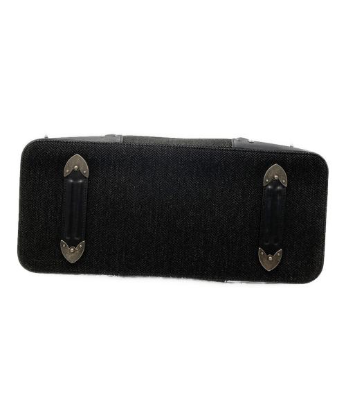 Christian Dior（クリスチャン ディオール）Christian Dior (クリスチャン ディオール) チェーンフラップヘリンボーントートバッグ ブラックの古着・服飾アイテム