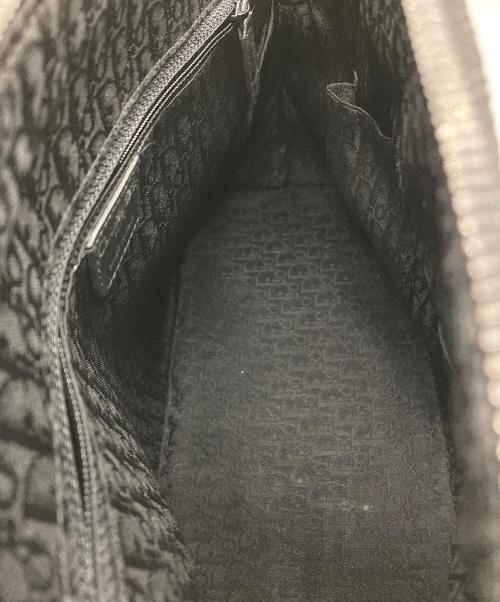 Christian Dior（クリスチャン ディオール）Christian Dior (クリスチャン ディオール) チェーンフラップヘリンボーントートバッグ ブラックの古着・服飾アイテム