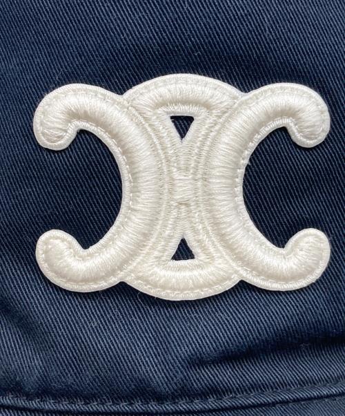 CELINE（セリーヌ）CELINE (セリーヌ) トリオンフバケットハット ブラック サイズ:S(57㎝)の古着・服飾アイテム