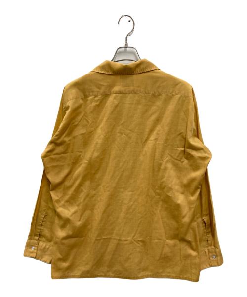 ARROW（アロー）ARROW (アロー) ［古着］ヴィンテージオープンカラーシャツ イエロー サイズ:Lの古着・服飾アイテム