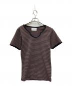 SUGARHILLシュガーヒル）の古着「STRIPE TEE」｜ブラック×レッド
