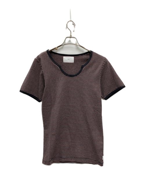 SUGARHILL（シュガーヒル）SUGARHILL (シュガーヒル) STRIPE TEE ブラック×レッド サイズ:2の古着・服飾アイテム