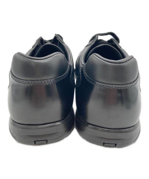 PRADA（プラダ）PRADA (プラダ) レザーローカットスニーカー ブラック サイズ:8の古着・服飾アイテム