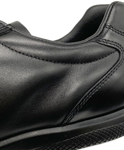 PRADA（プラダ）PRADA (プラダ) レザーローカットスニーカー ブラック サイズ:8の古着・服飾アイテム