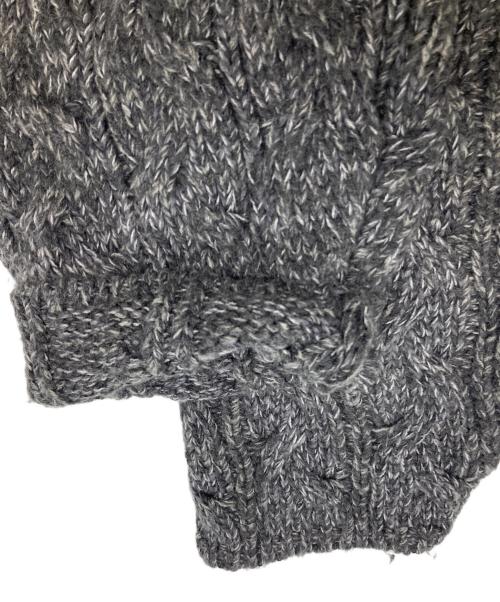 ETRE（エトレ）etre (エトレ) ミックスヤーンショートニットカーディガン グレー サイズ:FREEの古着・服飾アイテム