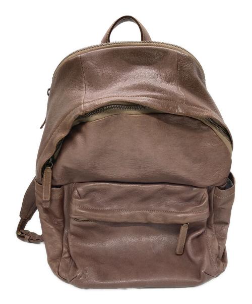 genten（ゲンテン）genten (ゲンテン) ゴートベーシック リュック レザー ブラウンの古着・服飾アイテム