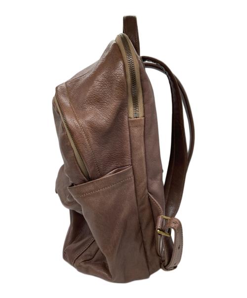 genten（ゲンテン）genten (ゲンテン) ゴートベーシック リュック レザー ブラウンの古着・服飾アイテム