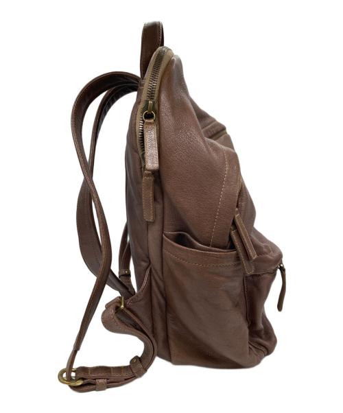 genten（ゲンテン）genten (ゲンテン) ゴートベーシック リュック レザー ブラウンの古着・服飾アイテム