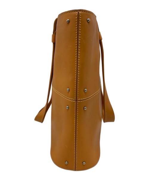 TOD'S（トッズ）TOD'S (トッズ) スタッズ ハンドバッグ ブラウンの古着・服飾アイテム