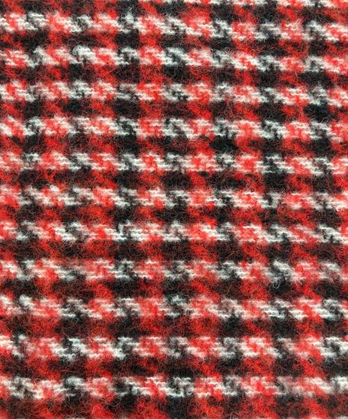 GANNI（ガニー）Ganni (ガニー) Check Mix Woven Scarf レッドの古着・服飾アイテム