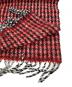 Ganni (ガニー) Check Mix Woven Scarf レッド：6000円