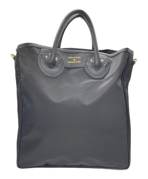 YOUNG & OLSEN The DRYGOODS STORE（ヤングアンドオルセン ザ ドライグッズストア）YOUNG & OLSEN The DRYGOODS STORE (ヤングアンドオルセン ザ ドライグッズストア) green label relaxing (グリーンレーベルリラクシング) 別注トートバッグ ミディアム ブラックの古着・服飾アイテム