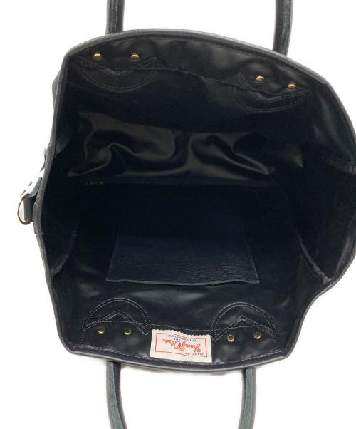 YOUNG & OLSEN The DRYGOODS STORE（ヤングアンドオルセン ザ ドライグッズストア）YOUNG & OLSEN The DRYGOODS STORE (ヤングアンドオルセン ザ ドライグッズストア) green label relaxing (グリーンレーベルリラクシング) 別注トートバッグ ミディアム ブラックの古着・服飾アイテム