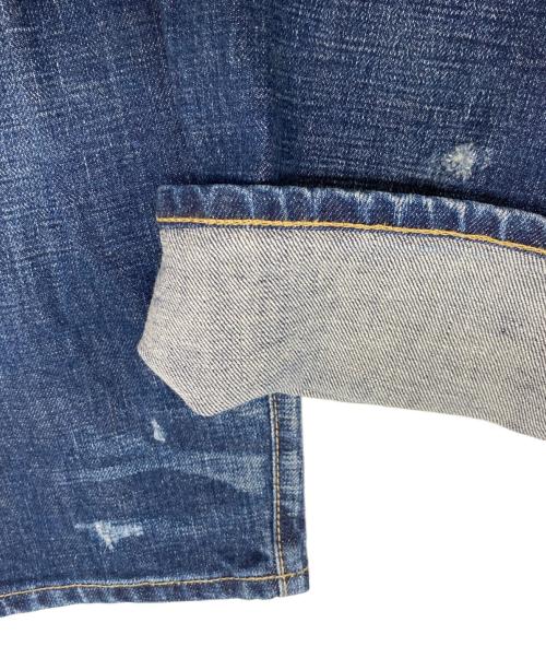 uniform experiment（ユニフォームエクスペリメント）uniform experiment (ユニフォームエクスペリメント) DAMAGED DENIM インディゴ サイズ:34の古着・服飾アイテム