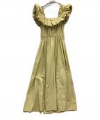 Snidelスナイデル）の古着「スモッキングキャミワンピース」｜イエロー