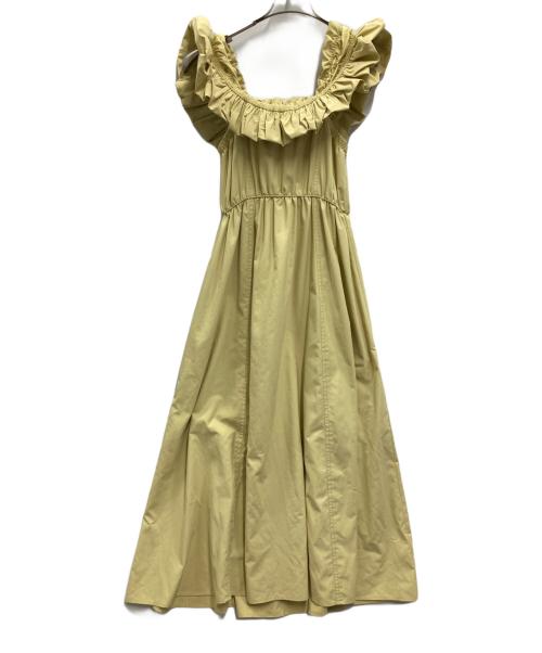 Snidel（スナイデル）Snidel (スナイデル) スモッキングキャミワンピース イエローの古着・服飾アイテム