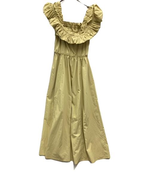 Snidel（スナイデル）Snidel (スナイデル) スモッキングキャミワンピース イエローの古着・服飾アイテム