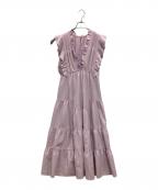 Snidelスナイデル）の古着「デザインティアードワンピース」｜ピンク