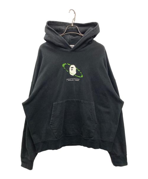 A BATHING APE（ア ベイシング エイプ）A BATHING APE (ア ベイシング エイプ) プルオーバーパーカー ブラック サイズ:XLの古着・服飾アイテム