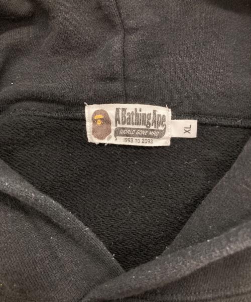 A BATHING APE（ア ベイシング エイプ）A BATHING APE (ア ベイシング エイプ) プルオーバーパーカー ブラック サイズ:XLの古着・服飾アイテム