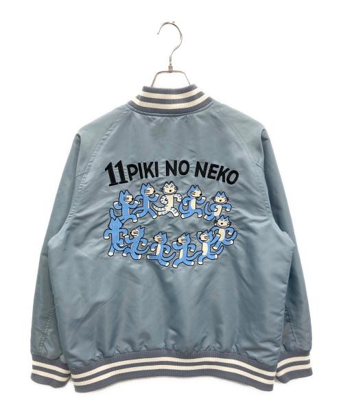graniph（グラニフ）graniph (グラニフ) 11ぴきのねこ 刺繍スタジャン ブルー サイズ:Sの古着・服飾アイテム