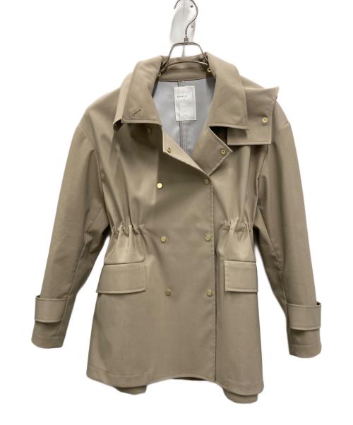 Spick and Span Noble（スピックアンドスパンノーブル）Spick and Span Noble (スピックアンドスパンノーブル) ウインドプルーフテントシルエットブルゾン ベージュ サイズ:38の古着・服飾アイテム
