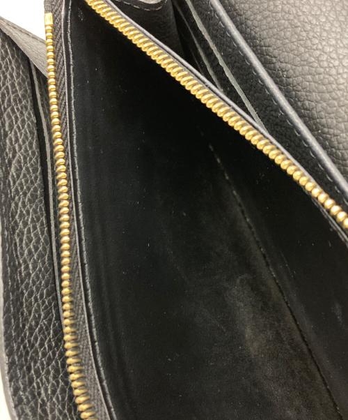 LOUIS VUITTON（ルイ ヴィトン）LOUIS VUITTON (ルイ ヴィトン) バイカラー モノグラム・アンプラント レザー ウォレット ブラック×ピンクの古着・服飾アイテム