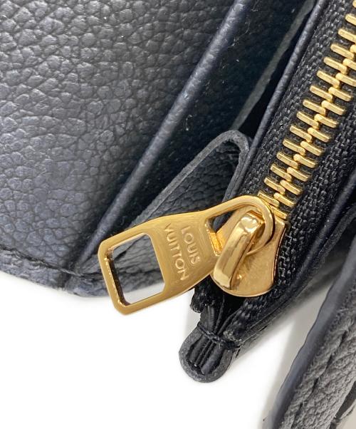 LOUIS VUITTON（ルイ ヴィトン）LOUIS VUITTON (ルイ ヴィトン) バイカラー モノグラム・アンプラント レザー ウォレット ブラック×ピンクの古着・服飾アイテム