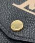 中古・古着 LOUIS VUITTON (ルイ ヴィトン) バイカラー モノグラム・アンプラント レザー ウォレット ブラック×ピンク：60000円