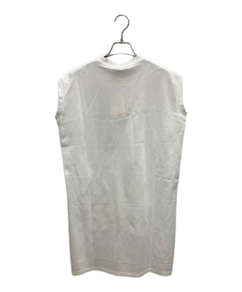 DRAWER（ドゥロワー）Drawer (ドゥロワー) コットンポンチノースリーブプルオーバー ホワイト サイズ:1の古着・服飾アイテム