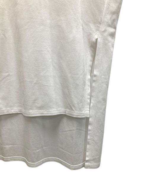 DRAWER（ドゥロワー）Drawer (ドゥロワー) コットンポンチノースリーブプルオーバー ホワイト サイズ:1の古着・服飾アイテム