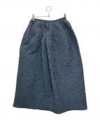 DRAWERドゥロワー）の古着「パフジャガードスカート」｜ネイビー
