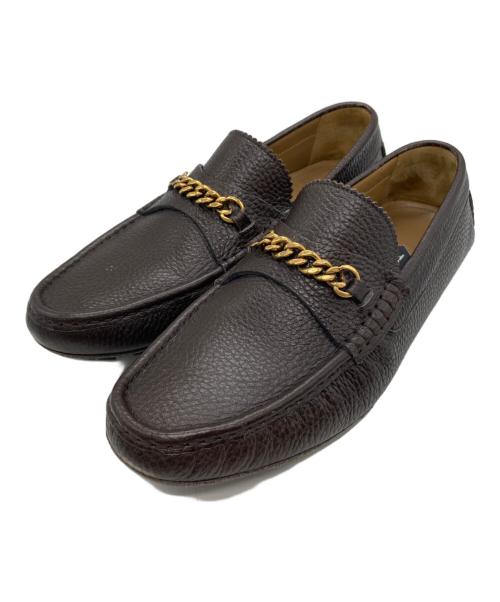 TOM FORD（トムフォード）TOM FORD (トムフォード) ドライビングシューズ ブラウン サイズ:9 1/2の古着・服飾アイテム