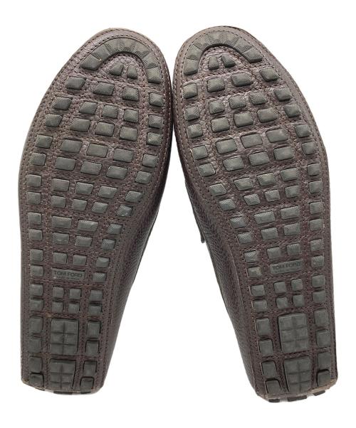 TOM FORD（トムフォード）TOM FORD (トムフォード) ドライビングシューズ ブラウン サイズ:9 1/2の古着・服飾アイテム