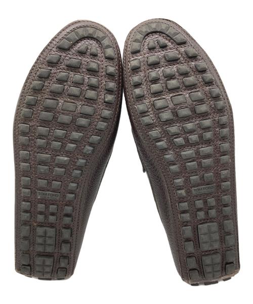 TOM FORD（トムフォード）TOM FORD (トムフォード) ドライビングシューズ ブラウン サイズ:9 1/2の古着・服飾アイテム