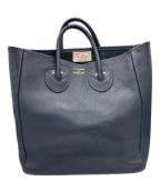 YOUNG & OLSEN The DRYGOODS STOREヤングアンドオルセン ザ ドライグッズストア）の古着「EMBOSSED LEATHER TOTE M」｜ネイビー