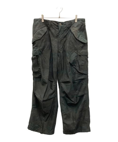 US ARMY（ユーエスアーミー）US ARMY (ユーエスアーミー) 後染めM-65パンツ ブラック サイズ:記載なしの古着・服飾アイテム