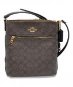 COACHコーチ）の古着「MINI ROWAN FILEショルダーバッグ」｜ブラウン