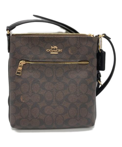 COACH（コーチ）COACH (コーチ) MINI ROWAN FILEショルダーバッグ ブラウンの古着・服飾アイテム