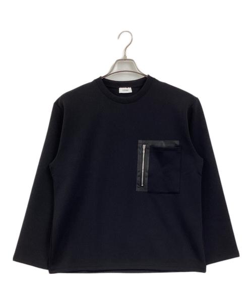 COLUMN（コラム）COLUMN (コラム) レザーパッチポケットロングスリーブTシャツ ブラック サイズ:Mの古着・服飾アイテム