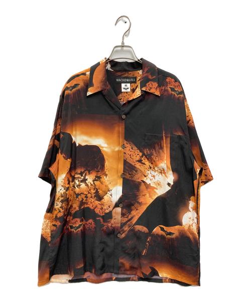 WACKO MARIA（ワコマリア）WACKO MARIA (ワコマリア) S/S HAWAIIAN SHIRT ブラック×ブラウン サイズ:Lの古着・服飾アイテム