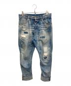 DSQUARED2ディースクエアード）の古着「ダメージデニムパンツ」｜インディゴ