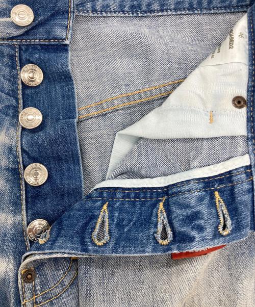 DSQUARED2（ディースクエアード）DSQUARED2 (ディースクエアード) ダメージデニムパンツ インディゴ サイズ:46の古着・服飾アイテム