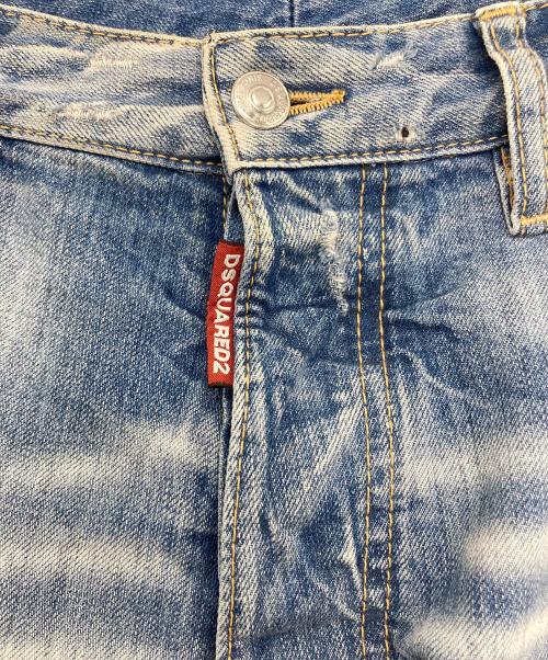 DSQUARED2（ディースクエアード）DSQUARED2 (ディースクエアード) ダメージデニムパンツ インディゴ サイズ:46の古着・服飾アイテム