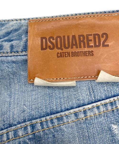 DSQUARED2（ディースクエアード）DSQUARED2 (ディースクエアード) ダメージデニムパンツ インディゴ サイズ:46の古着・服飾アイテム