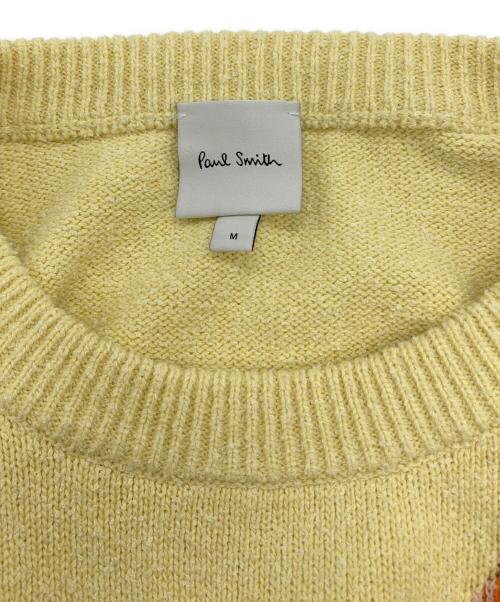 PAUL SMITH（ポールスミス）Paul Smith (ポールスミス) フラワーニット イエロー サイズ:Mの古着・服飾アイテム