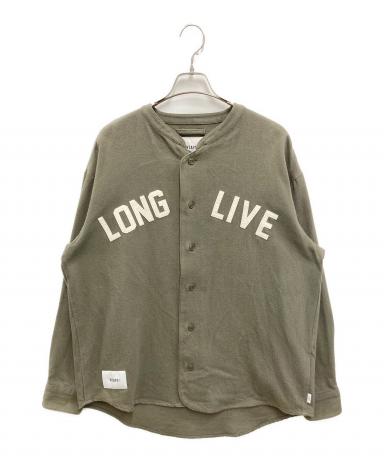 WTAPS ダブルタップス LEAGUE L/S フランネルシャツ（L）カーキ 中古・古着通販】WTAPS (ダブルタップス) LEAGUE L/S SHIRT FLANNEL
