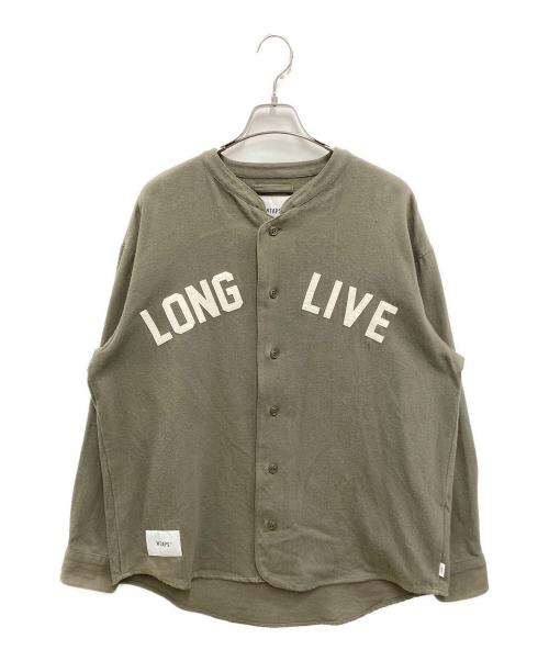 WTAPS（ダブルタップス）WTAPS (ダブルタップス) LEAGUE L/S SHIRT FLANNEL カーキ サイズ:2の古着・服飾アイテム