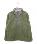CANADA GOOSEカナダグース）の古着「Renfrew Pullover Kind High Pile Fleece」｜カーキ