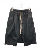RICK OWENSリックオウエンス）の古着「ポッズドローストリングショートパンツ」｜ブラック